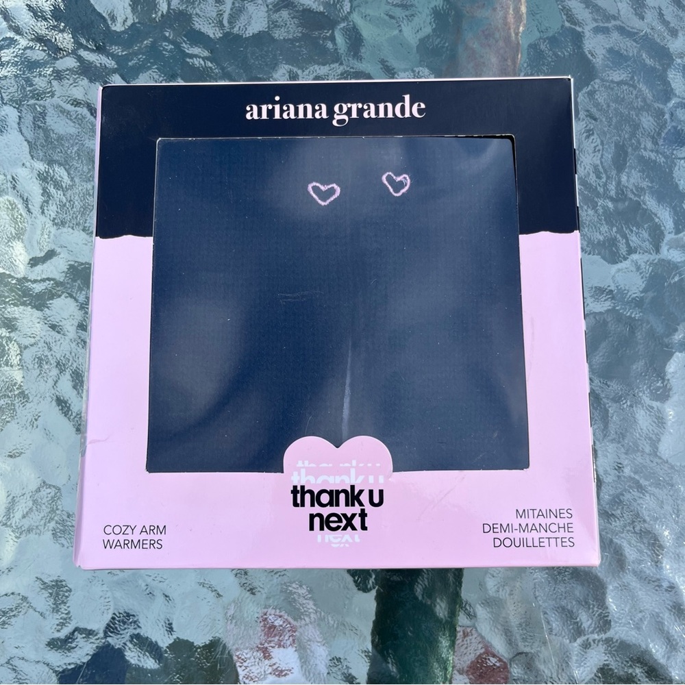 Ariana Grande Black Arm Warmers with Heart Design